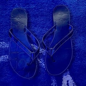Coach Flip Flops Black size 7